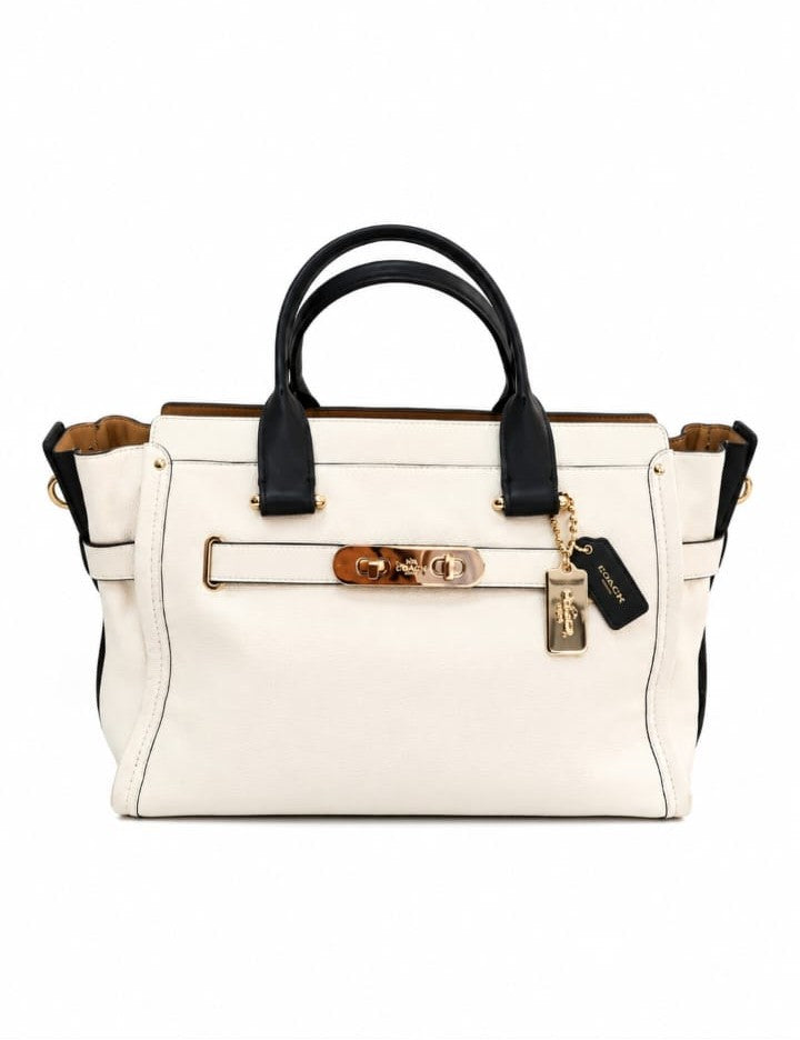 Coach Leather Tote Bag