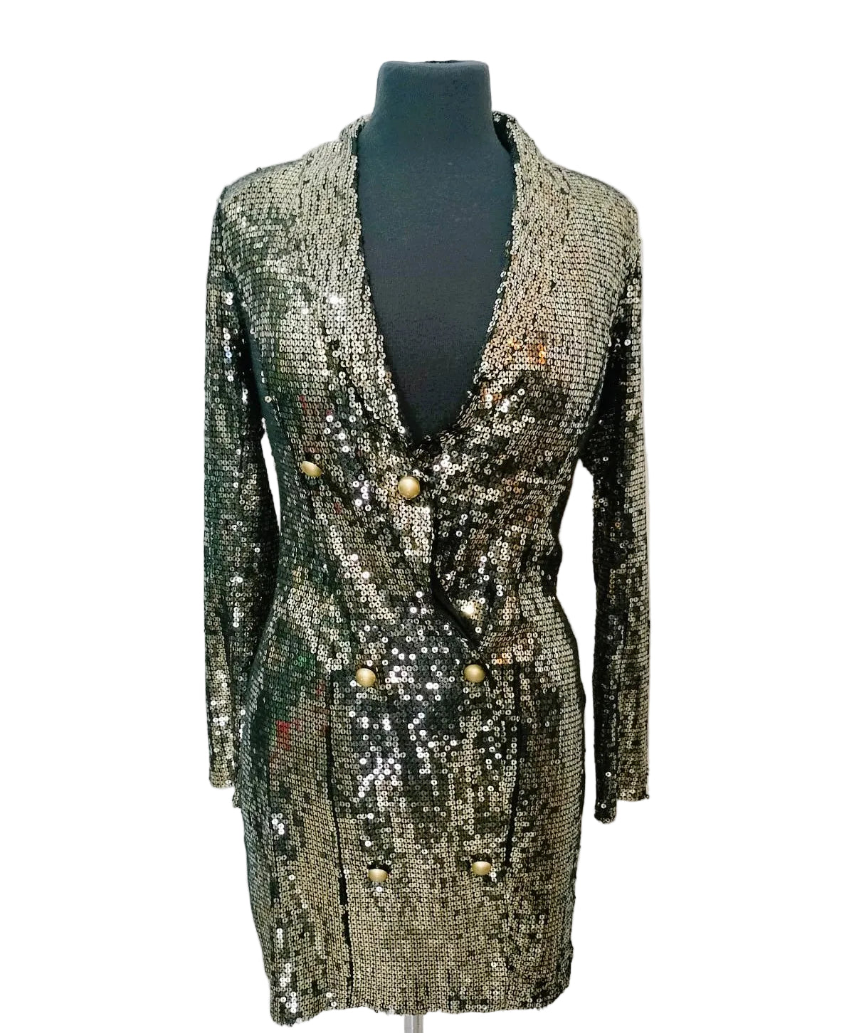 Midnight Glam Blazer Dress